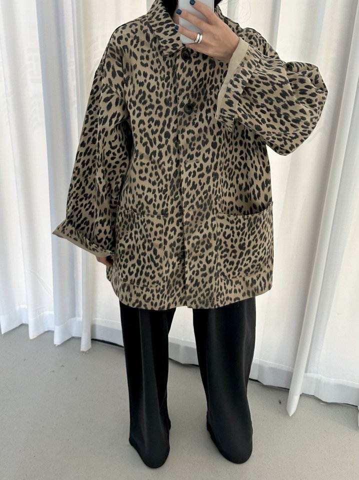 Dress U - Korean Women Fashion - #womensfashion - Leopard Cotton Jacket - 7