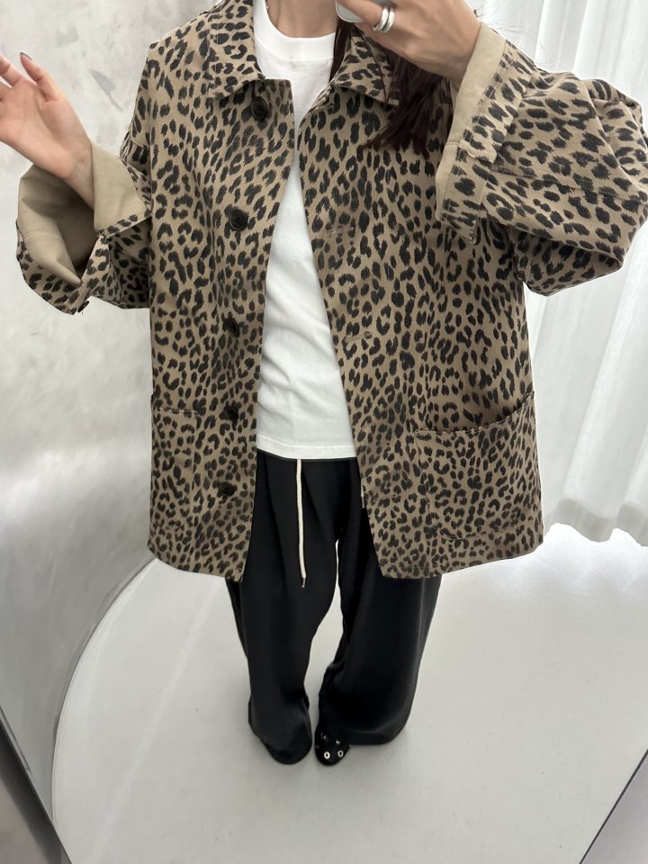 Dress U - Korean Women Fashion - #womensfashion - Leopard Cotton Jacket - 9