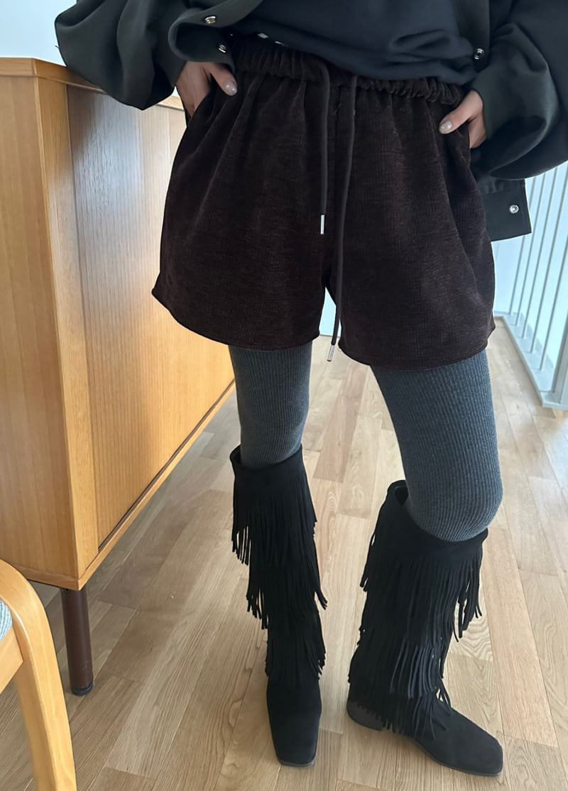 Dress U - Korean Women Fashion - #womensfashion - Velour Shorts - 12