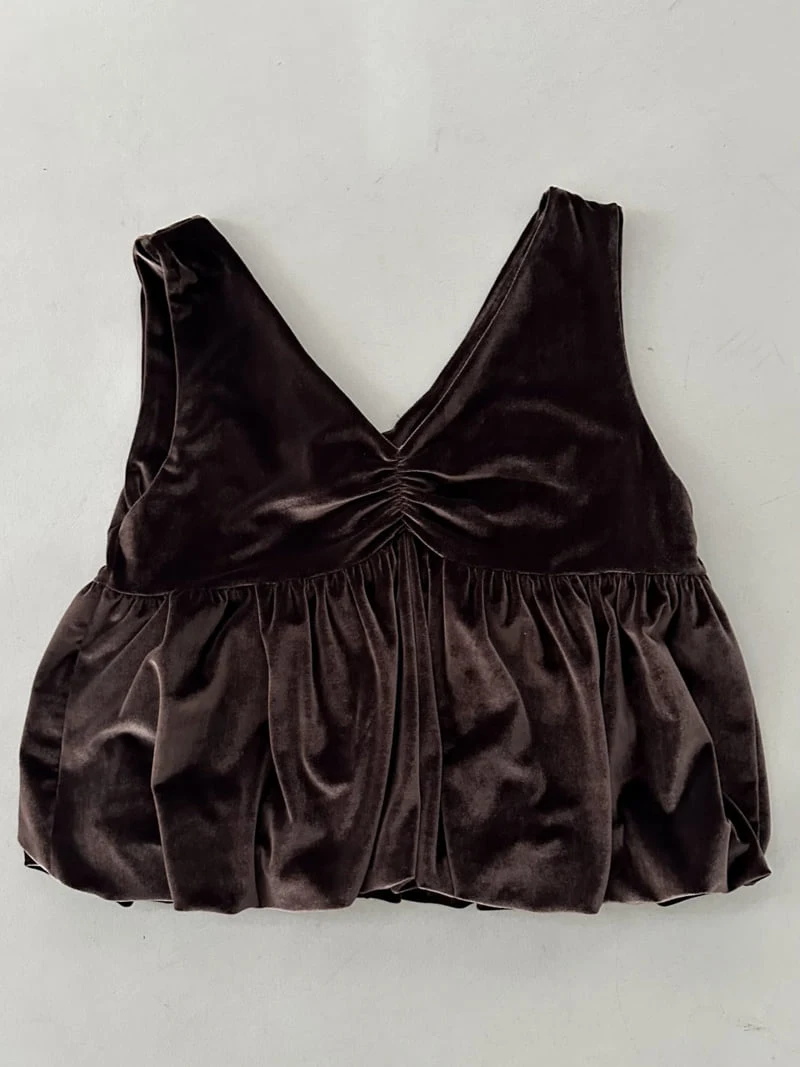 Dress U - Korean Women Fashion - #womensfashion - Velvet Shirring Vest - 3