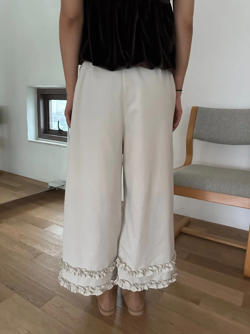 Dress U - Korean Women Fashion - #womensfashion - Shirring Brushed Pants - 10