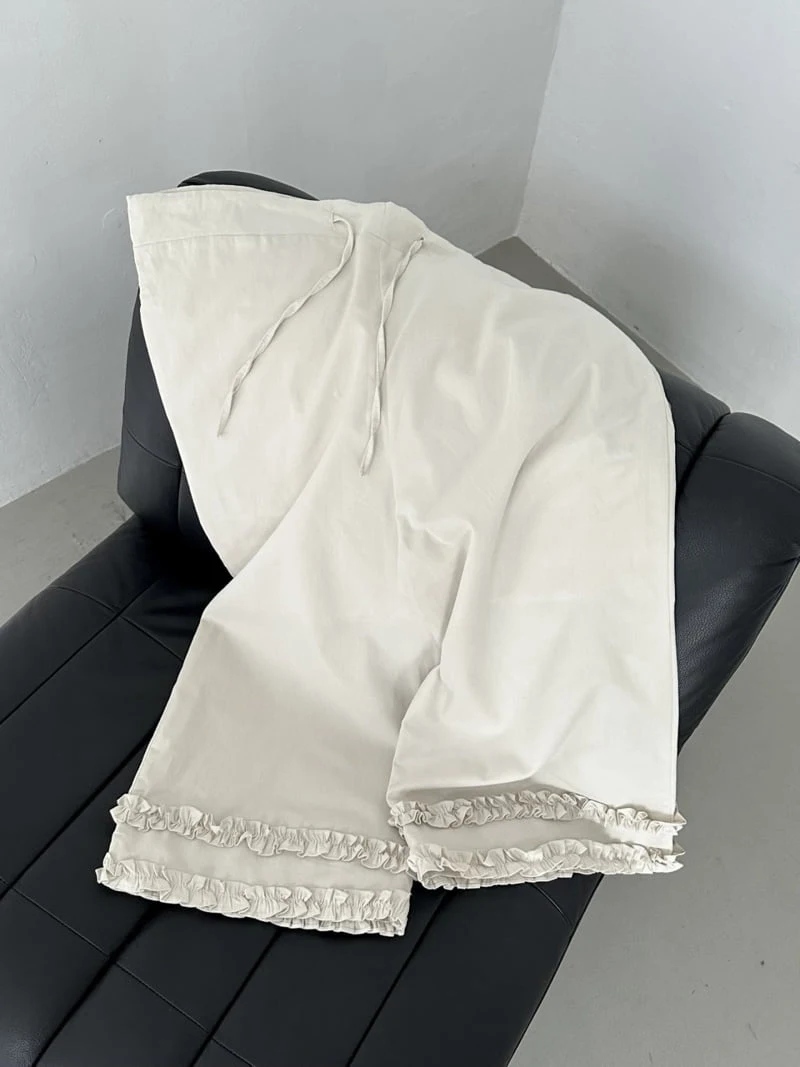 Dress U - Korean Women Fashion - #womensfashion - Shirring Brushed Pants - 2