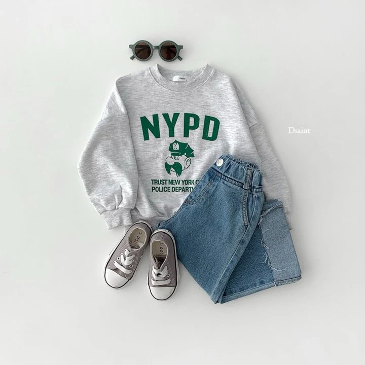 Dsaint - Korean Children Fashion - #Kfashion4kids - NYPD Police Sweatshirt - 5