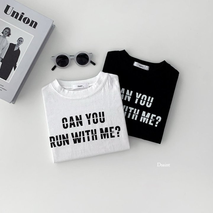 Dsaint - Korean Children Fashion - #kidzfashiontrend - Can You Run Tee - 4