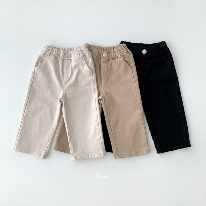 Dsaint - Korean Children Fashion - #Kfashion4kids - Special Stretch Wide Jeans - 2