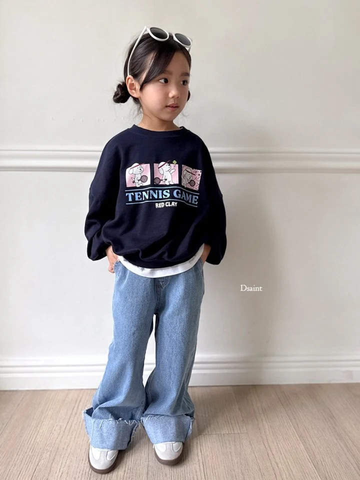 Dsaint - Korean Children Fashion - #Kfashion4kids - Tennis Game Sweatshirt - 10