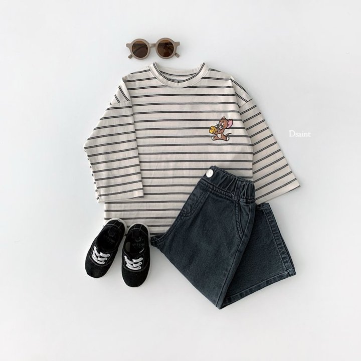 Dsaint - Korean Children Fashion - #Kfashion4kids - Mild Wide Denim Pants - 9