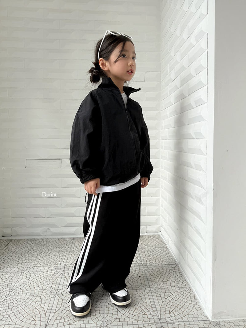 Dsaint - Korean Children Fashion - #Kfashion4kids - Good Pick Windbreaker (Black) - 9