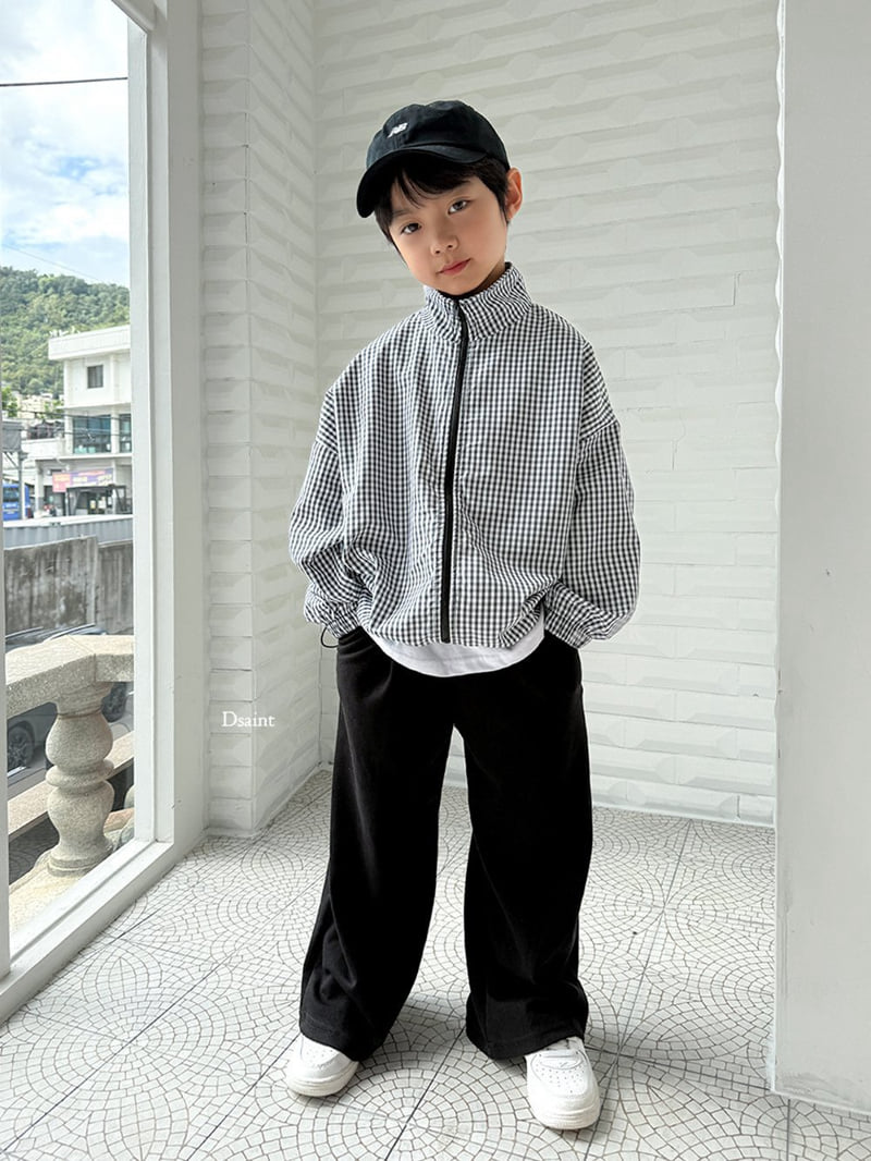 Dsaint - Korean Children Fashion - #Kfashion4kids - Good Pick Windbreaker (Check) - 11