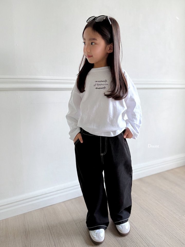 Dsaint - Korean Children Fashion - #childofig - Morning Oversized Tee - 9