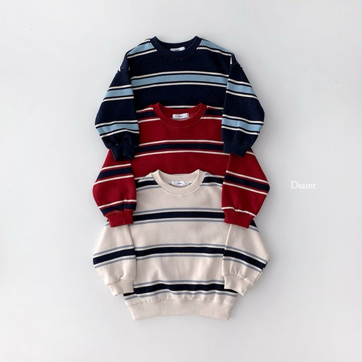 Dsaint - Korean Children Fashion - #childofig - Dotty Stripe Sweatshirt