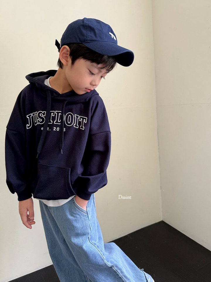 Dsaint - Korean Children Fashion - #childofig - Just Do It Hoodie - 10