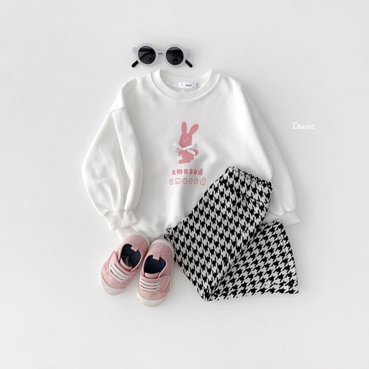 Dsaint - Korean Children Fashion - #childofig - Amu Pink Ribbon Sweatshirt - 7