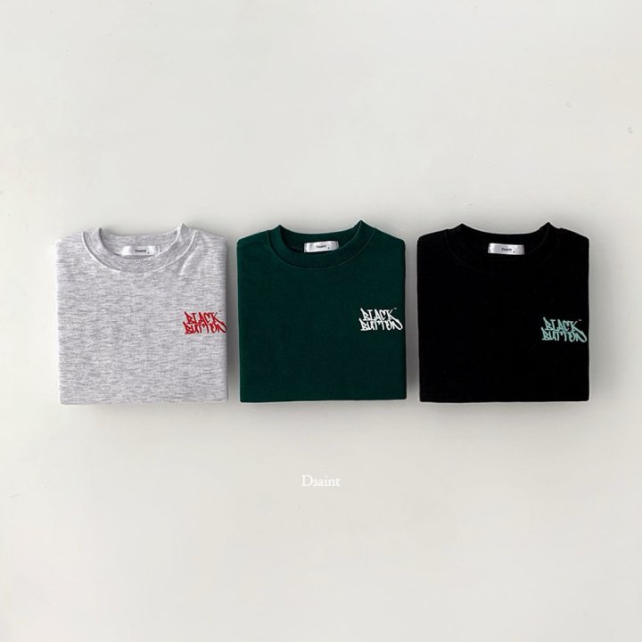 Dsaint - Korean Children Fashion - #childofig - Black Button Sweatshirt - 4