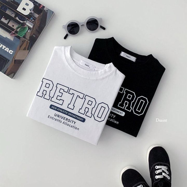 Dsaint - Korean Children Fashion - #childofig - Retro Tee - 5