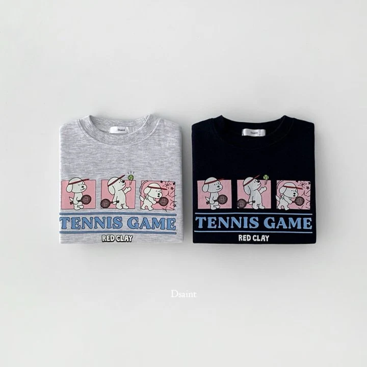 Dsaint - Korean Children Fashion - #childofig - Tennis Game Sweatshirt - 2