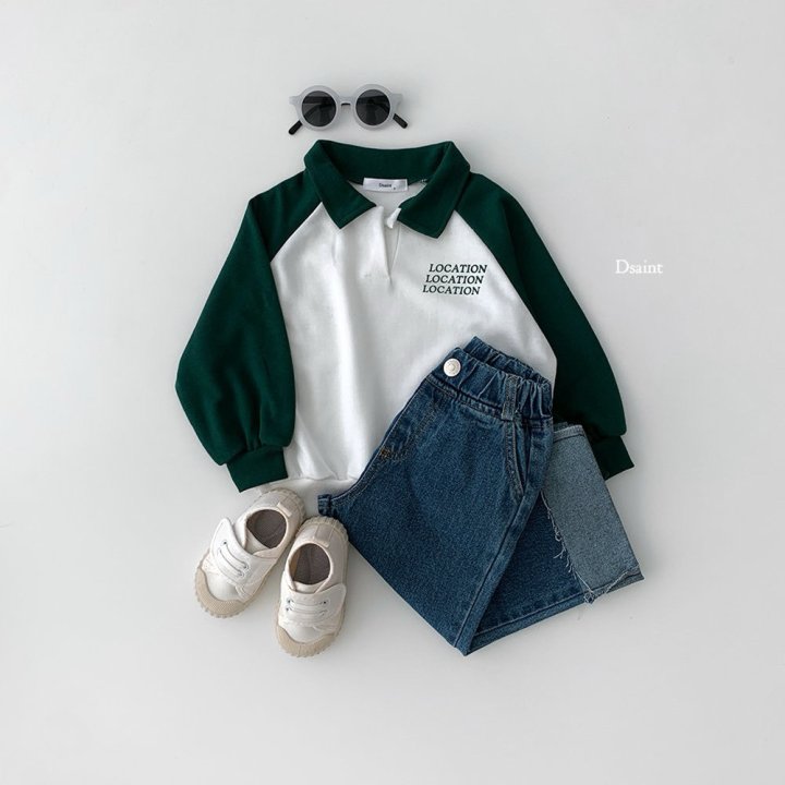 Dsaint - Korean Children Fashion - #childofig - Location Collar Sweatshirt - 7