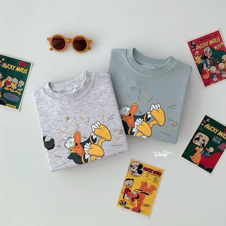 Dsaint - Korean Children Fashion - #childofig - Donald Sweatshirt - 2