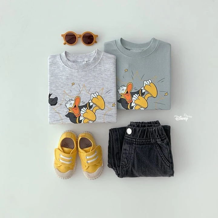 Dsaint - Korean Children Fashion - #childofig - Donald Sweatshirt - 3