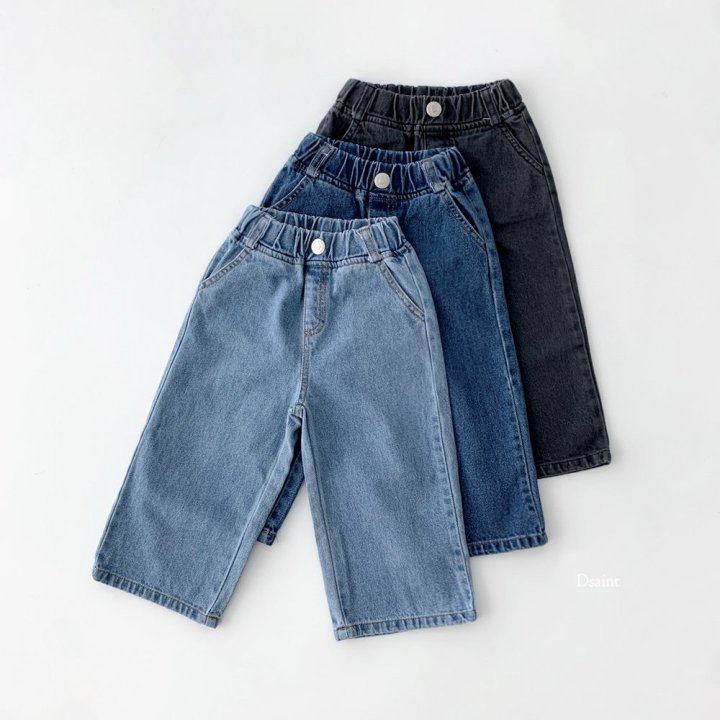 Dsaint - Korean Children Fashion - #childofig - Mild Wide Denim Pants