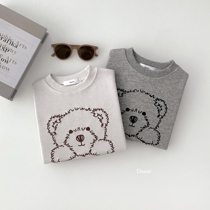 Dsaint - Korean Children Fashion - #childofig - Field Bear Sweatshirt - 3