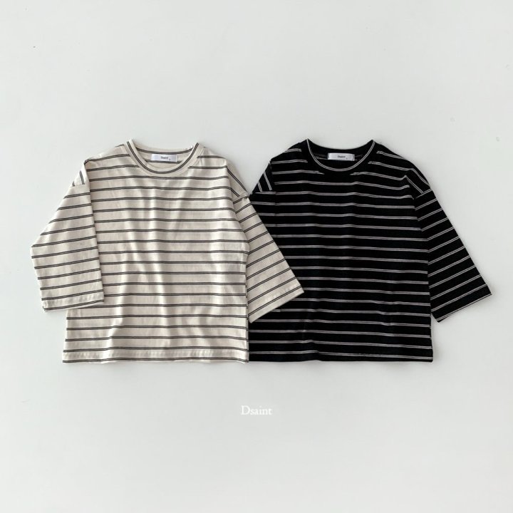 Dsaint - Korean Children Fashion - #childofig - Small Line Stripe Tee