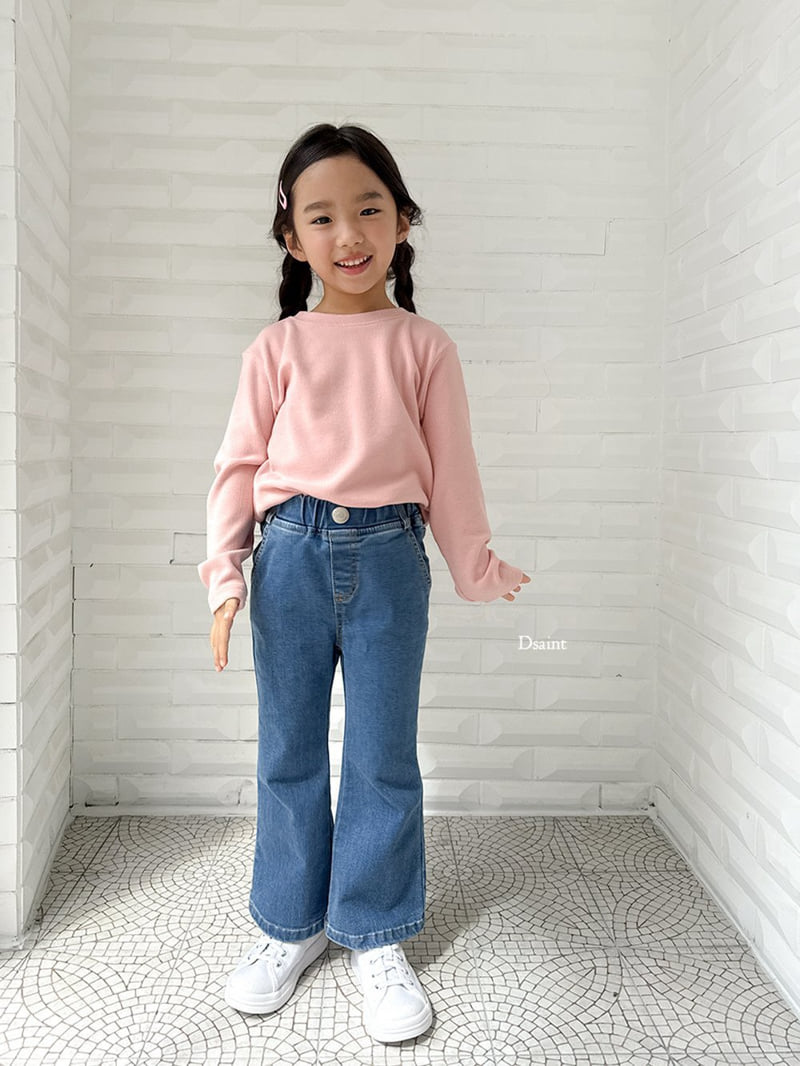 Dsaint - Korean Children Fashion - #childofig - Stendy Ribbed Knit Tee - 10