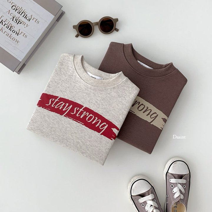 Dsaint - Korean Children Fashion - #childofig - Stay Strong Sweatshirt - 4