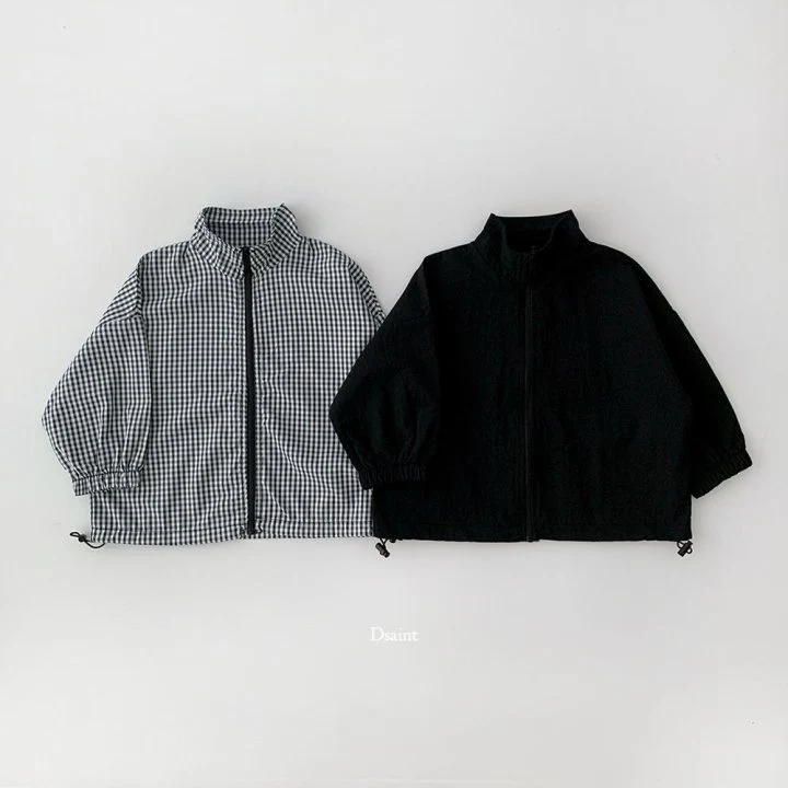 Dsaint - Korean Children Fashion - #childofig - Good Pick Windbreaker (Check) - 2