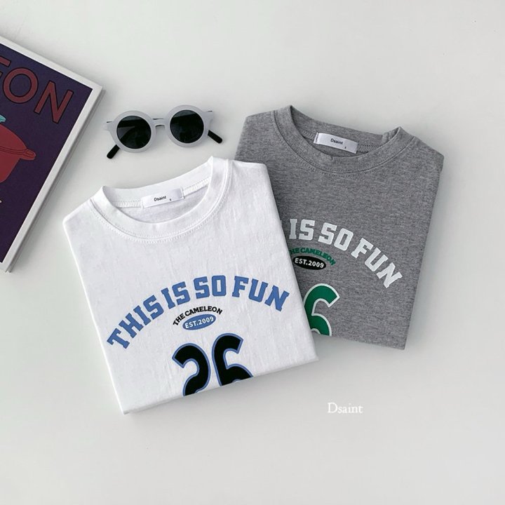 Dsaint - Korean Children Fashion - #childofig - Fun 26 Tee - 4