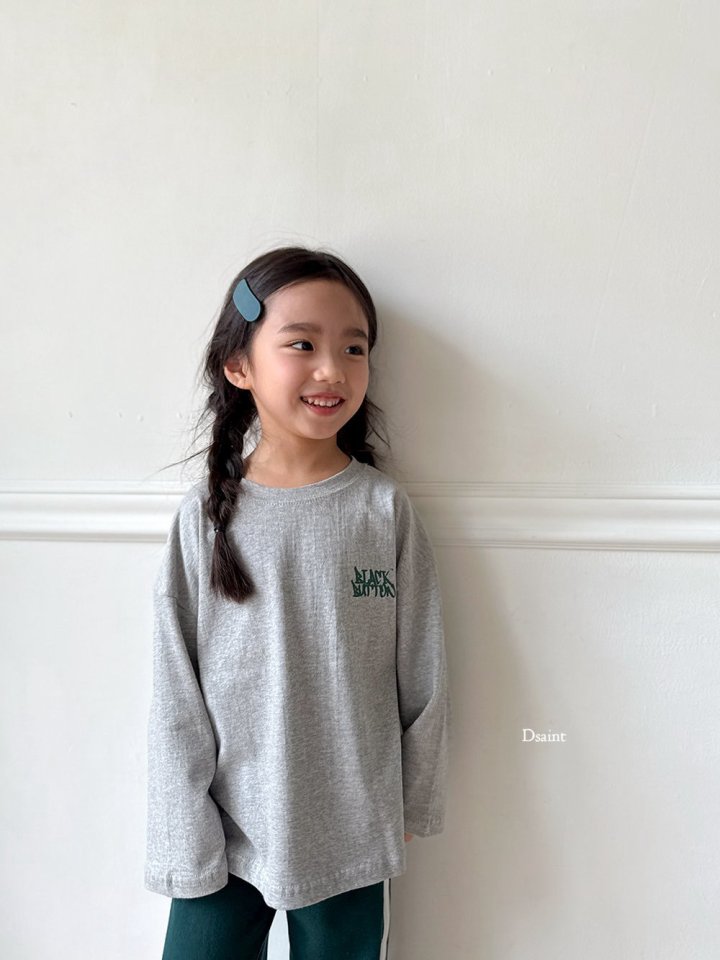 Dsaint - Korean Children Fashion - #childrensboutique - Black Button Logo Tee - 12