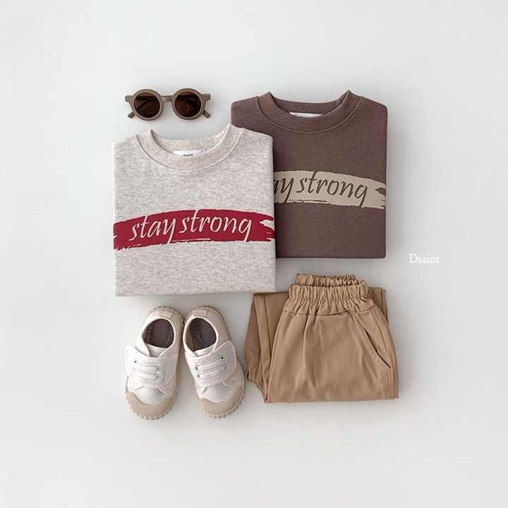 Dsaint - Korean Children Fashion - #childrensboutique - Stay Strong Sweatshirt - 5