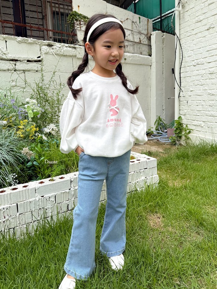 Dsaint - Korean Children Fashion - #designkidswear - Amu Pink Ribbon Sweatshirt - 10
