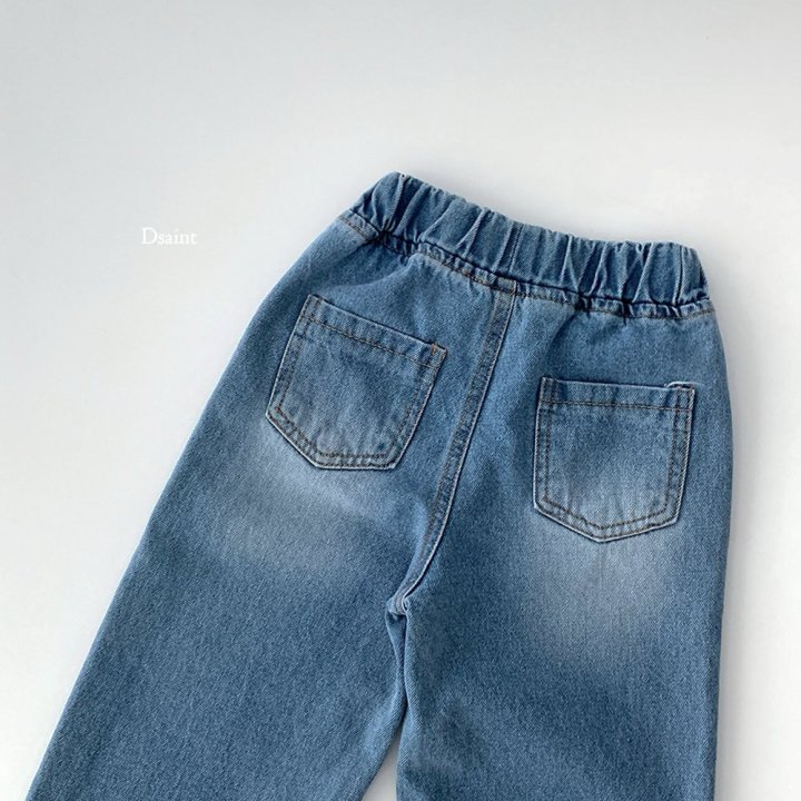 Dsaint - Korean Children Fashion - #designkidswear - MZ Wide Denim Pants - 6