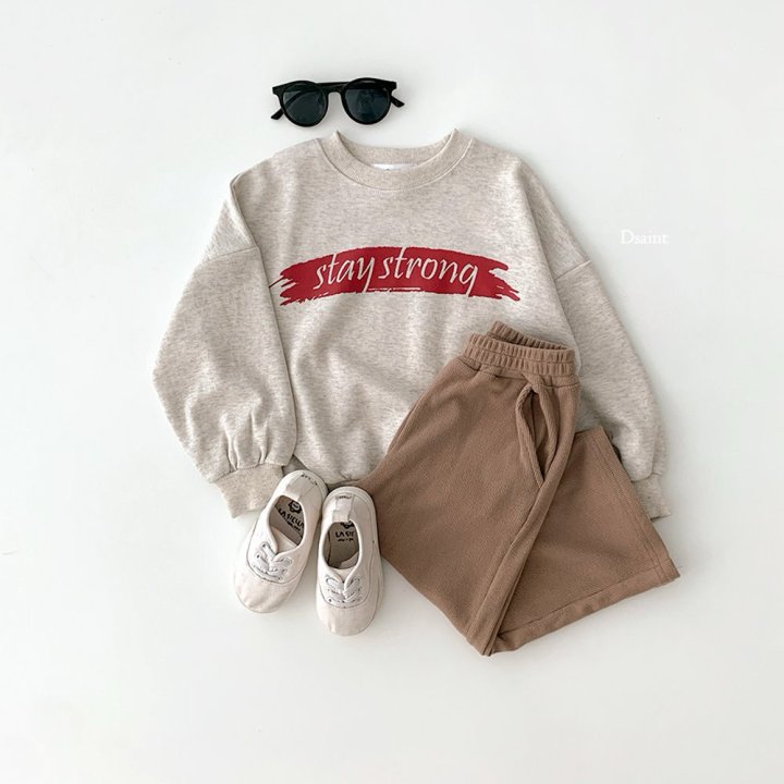 Dsaint - Korean Children Fashion - #designkidswear - Stay Strong Sweatshirt - 6