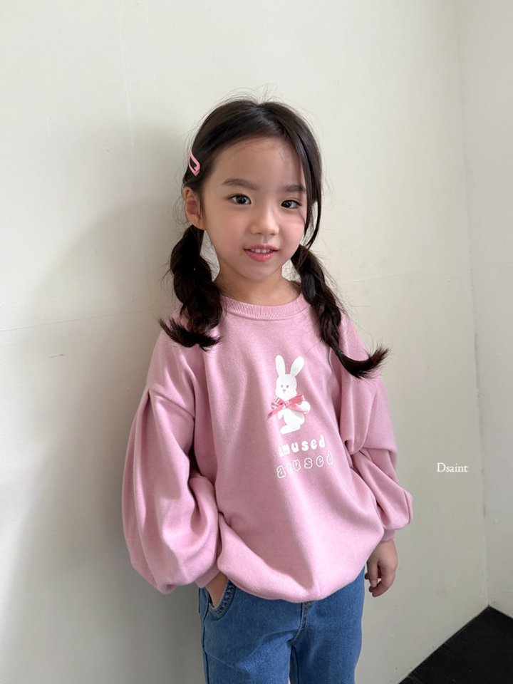 Dsaint - Korean Children Fashion - #discoveringself - Amu Pink Ribbon Sweatshirt - 11