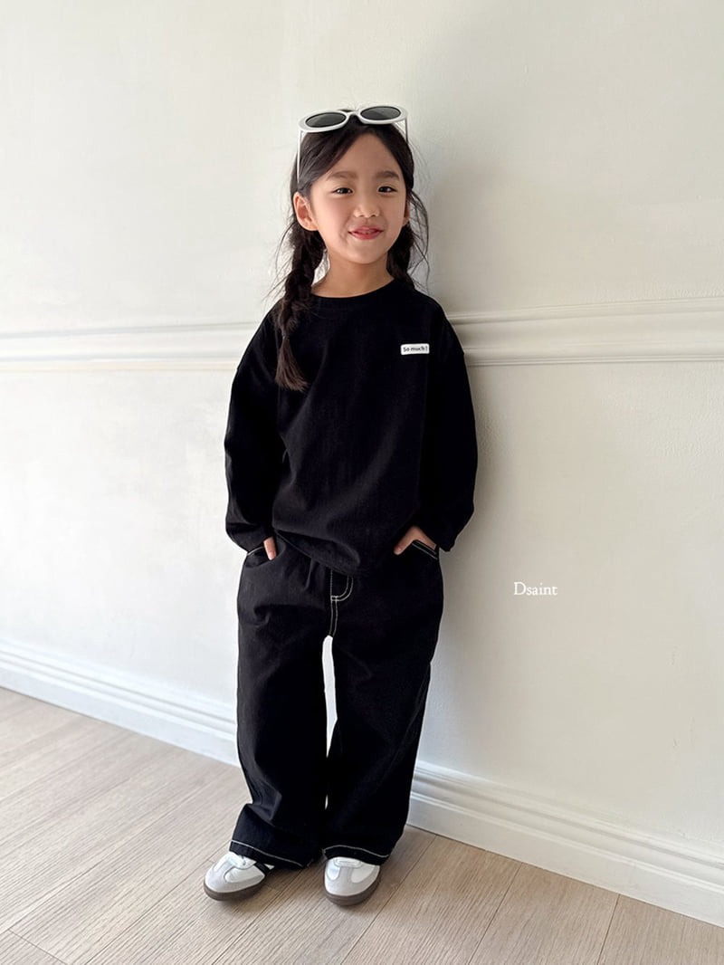Dsaint - Korean Children Fashion - #discoveringself - Fit Wide Stitch Pants - 9