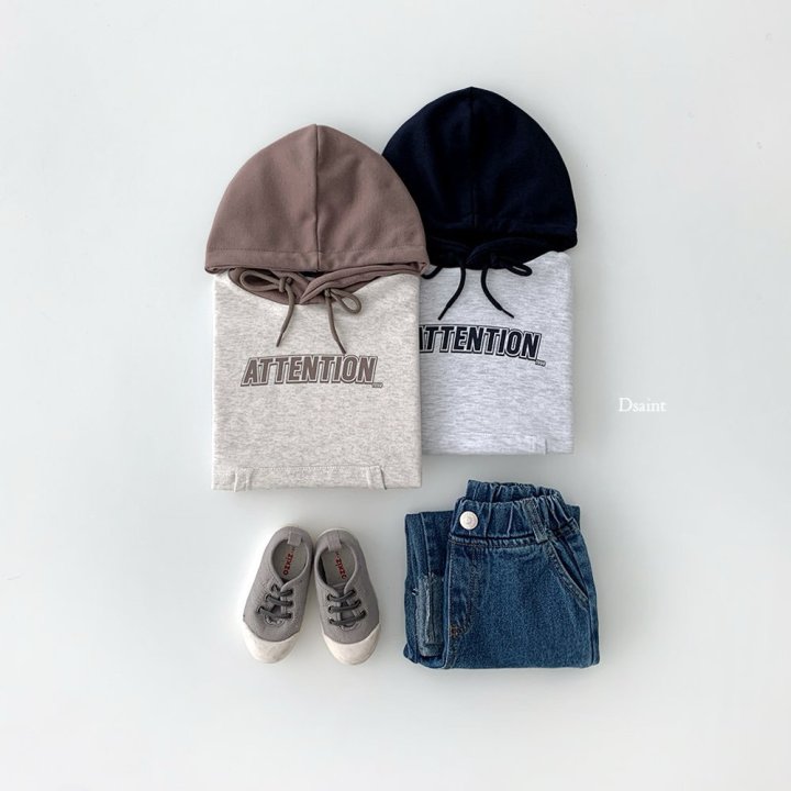 Dsaint - Korean Children Fashion - #designkidswear - Attention Hoodie - 4