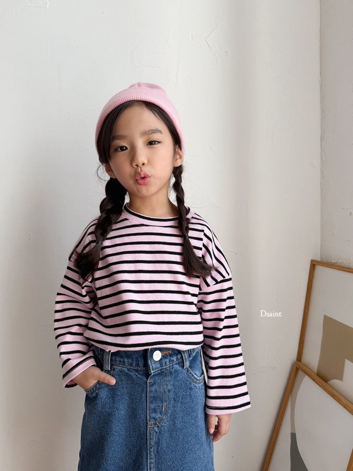 Dsaint - Korean Children Fashion - #discoveringself - Banana Stripe Tee - 9