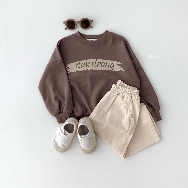 Dsaint - Korean Children Fashion - #discoveringself - Stay Strong Sweatshirt - 7