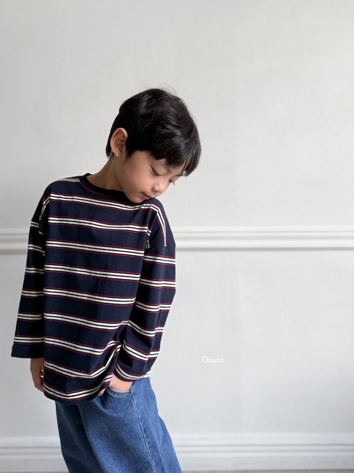 Dsaint - Korean Children Fashion - #fashionkids - Picnic Stripe Tee - 9