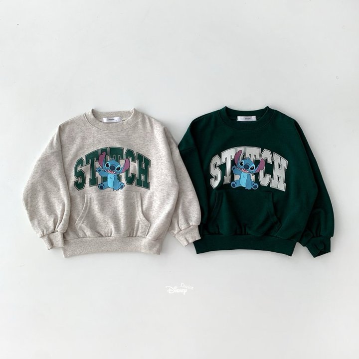 Dsaint - Korean Children Fashion - #fashionkids - Stitch Kangaroo Sweatshirt - 2