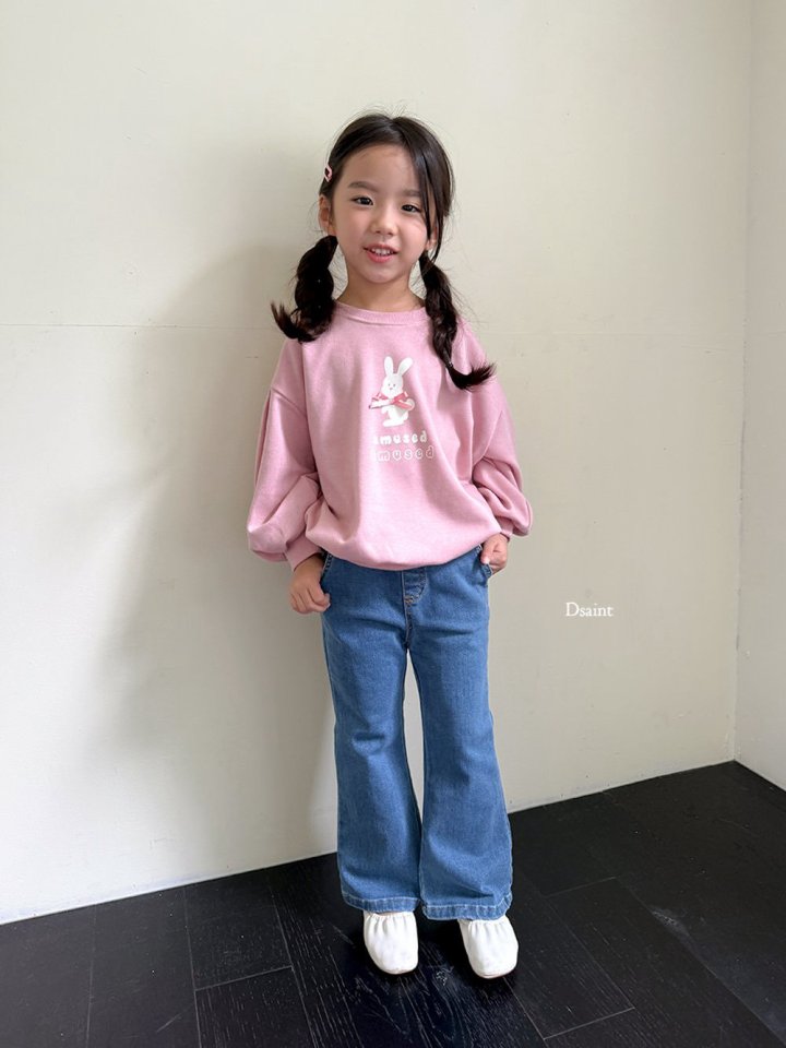 Dsaint - Korean Children Fashion - #fashionkids - Amu Pink Ribbon Sweatshirt - 12