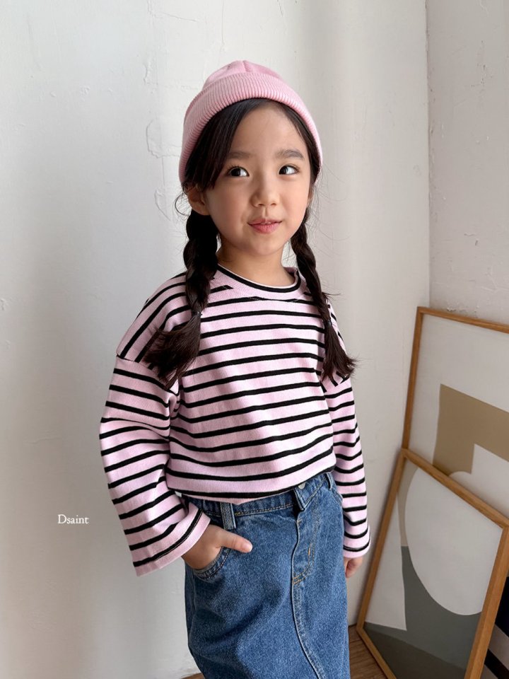 Dsaint - Korean Children Fashion - #fashionkids - Banana Stripe Tee - 10