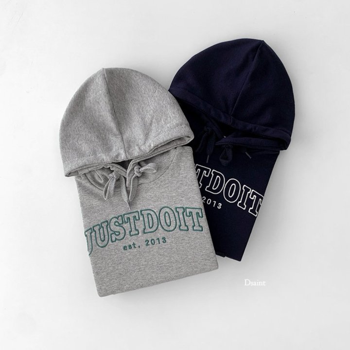 Dsaint - Korean Children Fashion - #kidsshorts - Just Do It Hoodie - 2