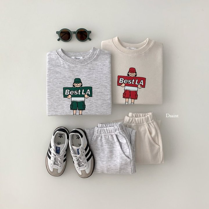 Dsaint - Korean Children Fashion - #kidsshorts - Best LA Set - 6