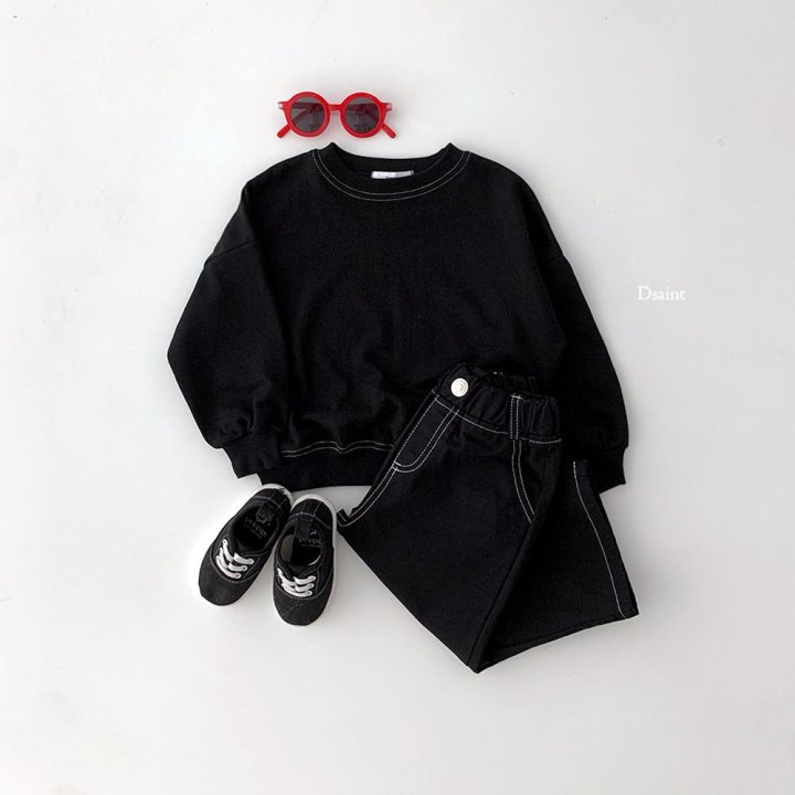 Dsaint - Korean Children Fashion - #kidsshorts - Fit Wide Stitch Pants - 11