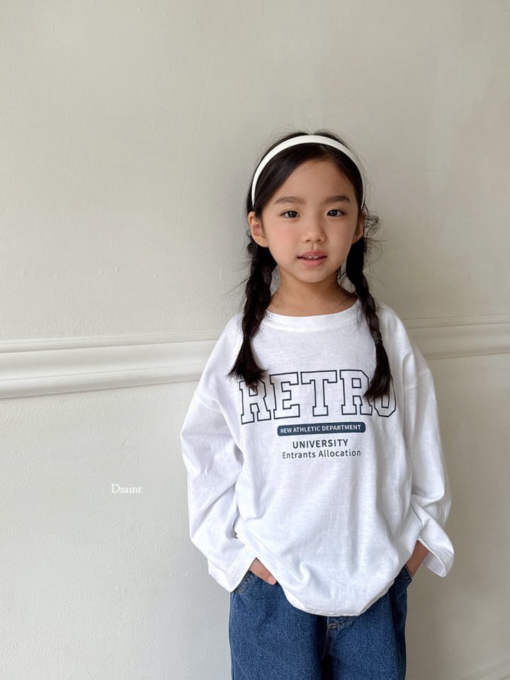 Dsaint - Korean Children Fashion - #kidsshorts - Retro Tee - 10