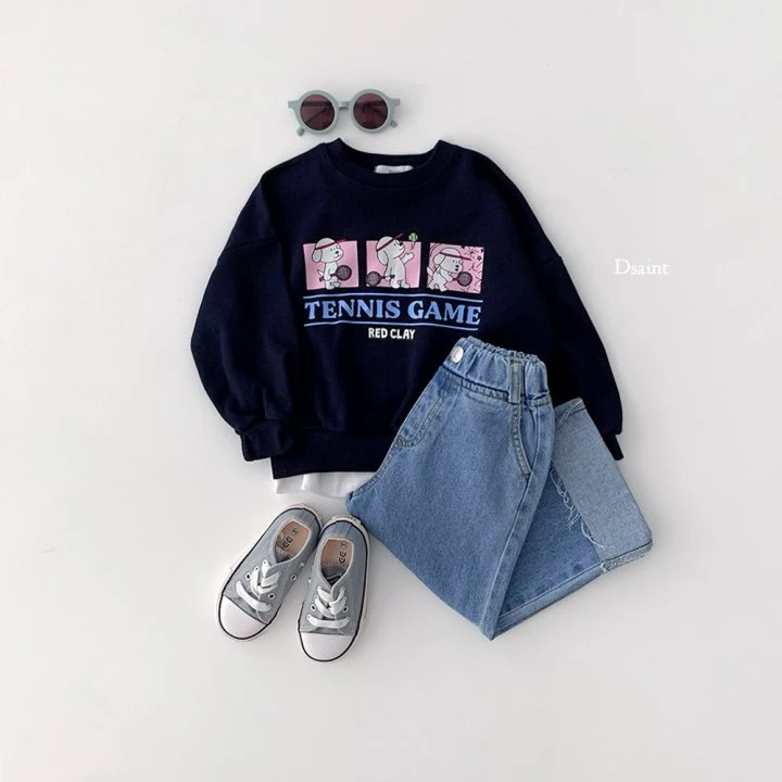 Dsaint - Korean Children Fashion - #kidsshorts - Tennis Game Sweatshirt - 7