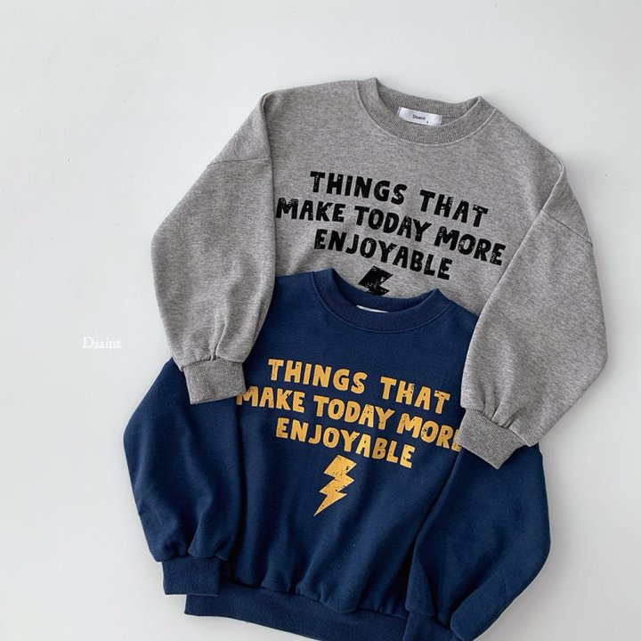 Dsaint - Korean Children Fashion - #kidsshorts - Things Lightning Sweatshirt - 3